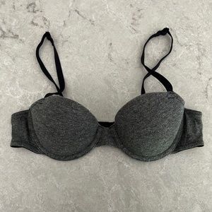 La Senza Lightly Lined Black/Gray Bra